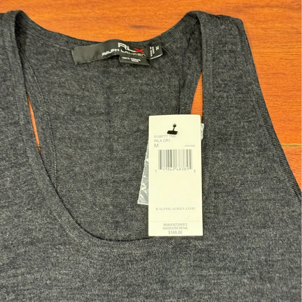 Ralph Lauren Charcoal Tank Top - Picture 2 of 4